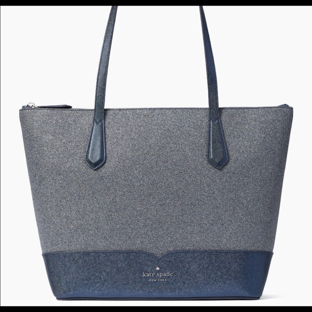 KATE SPADE LOLA GLITTER LARGE TOTE 4PC SET NWT - Picture 9 of 12